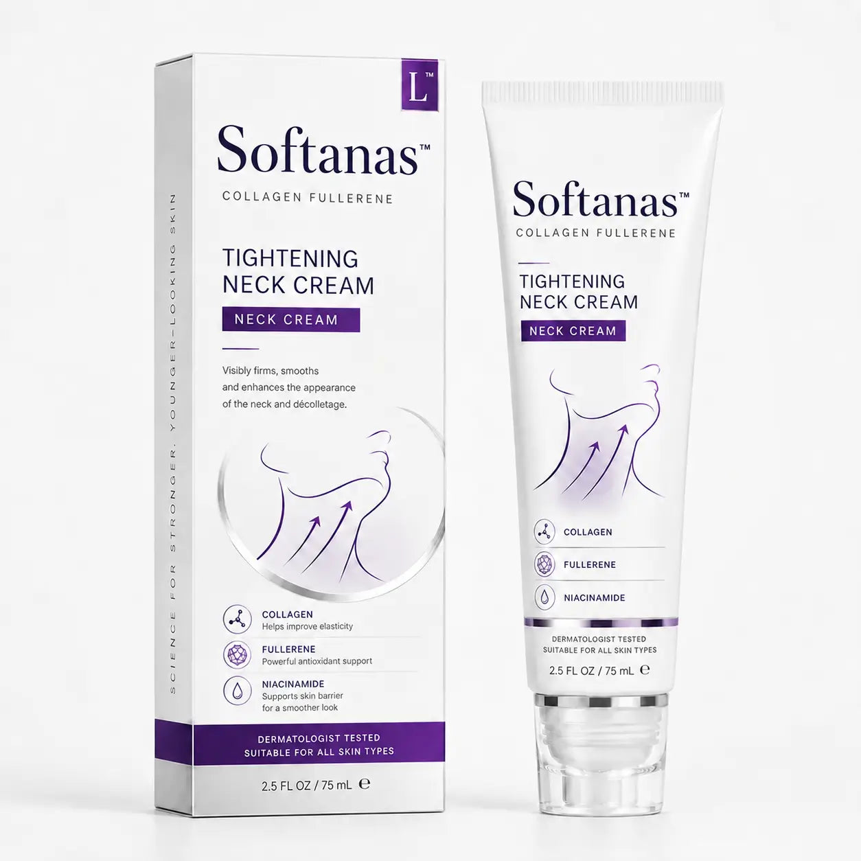 ✨ Softanas™ Instant Neck Lift Cream — 🧴 Infused with Retinol & Hyaluronic Acid | Firms the Neck, Reduces Wrinkles & Double Chin