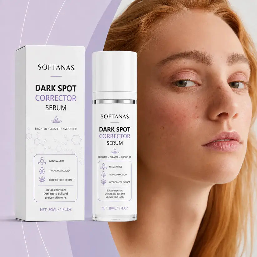🔥Limited Time Offer🔥SOFTANAS Advanced Dark Spot Corrector Serum -Multi-Correction Brightening Formulafor Sun Spots, Age Spots, and Melasma