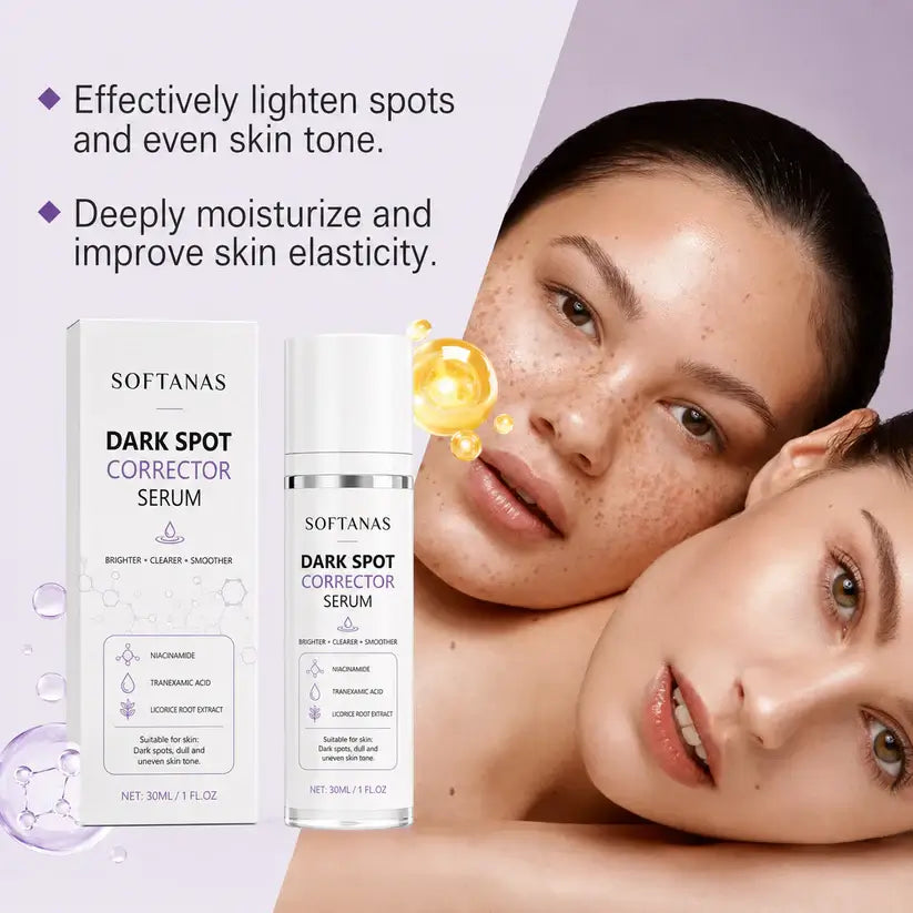 🔥Limited Time Offer🔥SOFTANAS Advanced Dark Spot Corrector Serum -Multi-Correction Brightening Formulafor Sun Spots, Age Spots, and Melasma