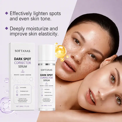 🔥Limited Time Offer🔥SOFTANAS Advanced Dark Spot Corrector Serum -Multi-Correction Brightening Formulafor Sun Spots, Age Spots, and Melasma