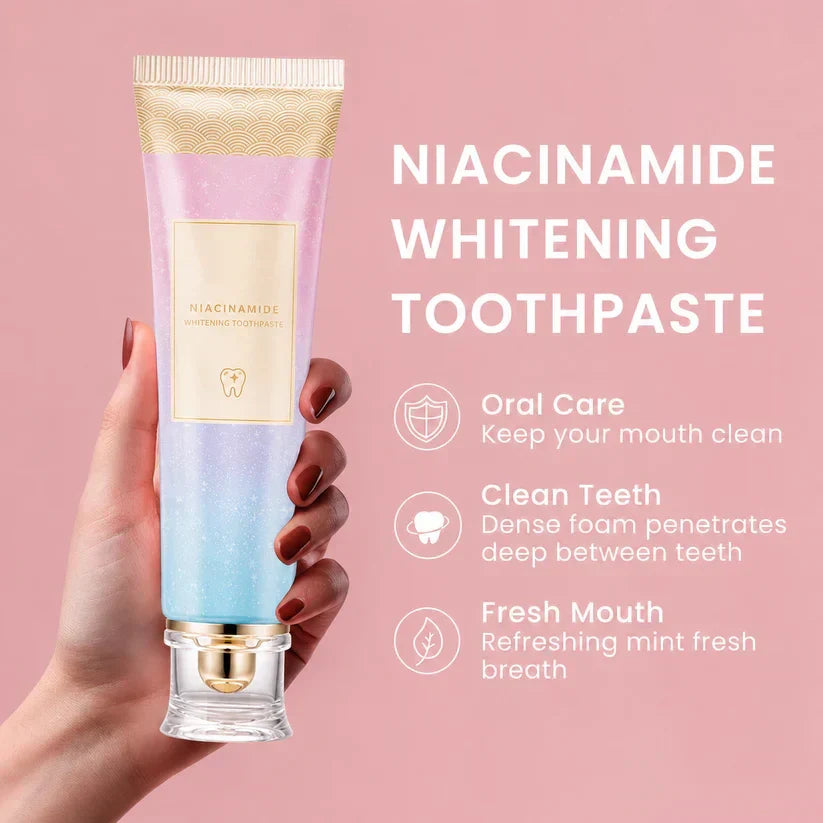 🦷Triple Fluoride-Free Whitening Niacinamide Toothpaste
