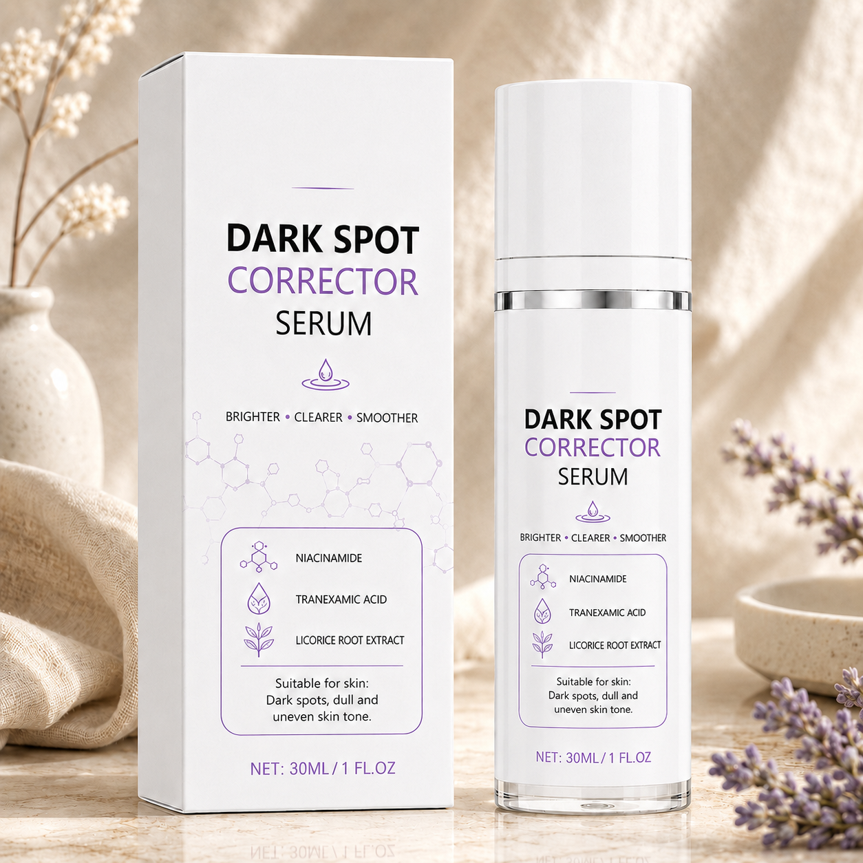 Limited Time Offer🔥Advanced Dark Spot Corrector Serum -Multi-Correction Brightening Formulafor Sun Spots, Age Spots, and Melasma