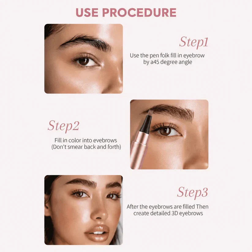 Waterproof Micro-Fork Eyebrow Pencil