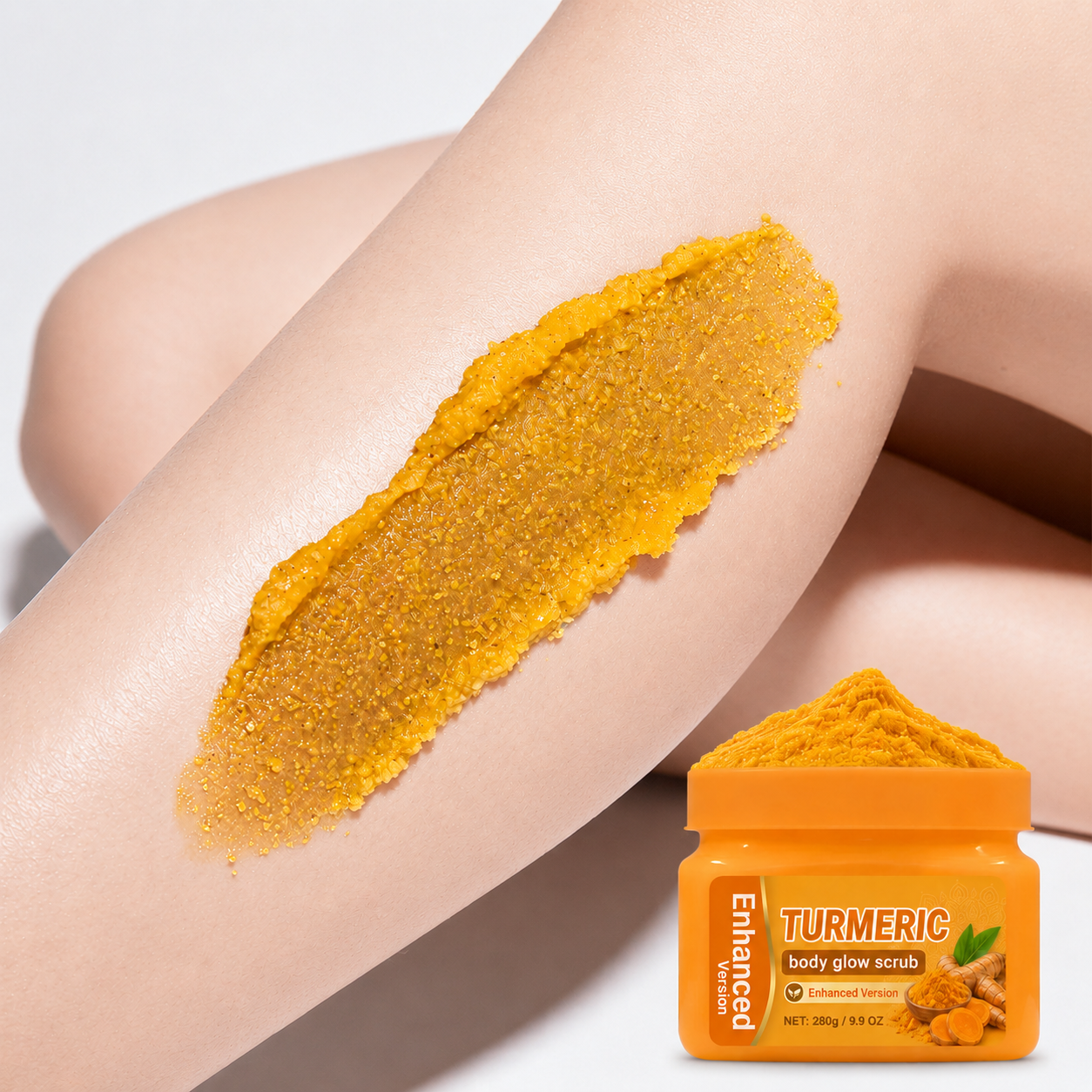 🌿Turmeric Nourishing Scrub – Gentle Exfoliation & Deep Hydration for Radiant Skin