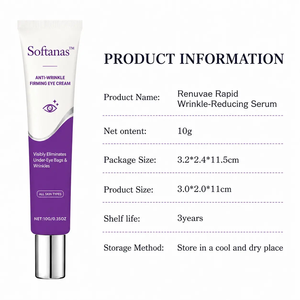 Softanas™ Instant Face Temporary Tightener – Instant visible results in 30 seconds