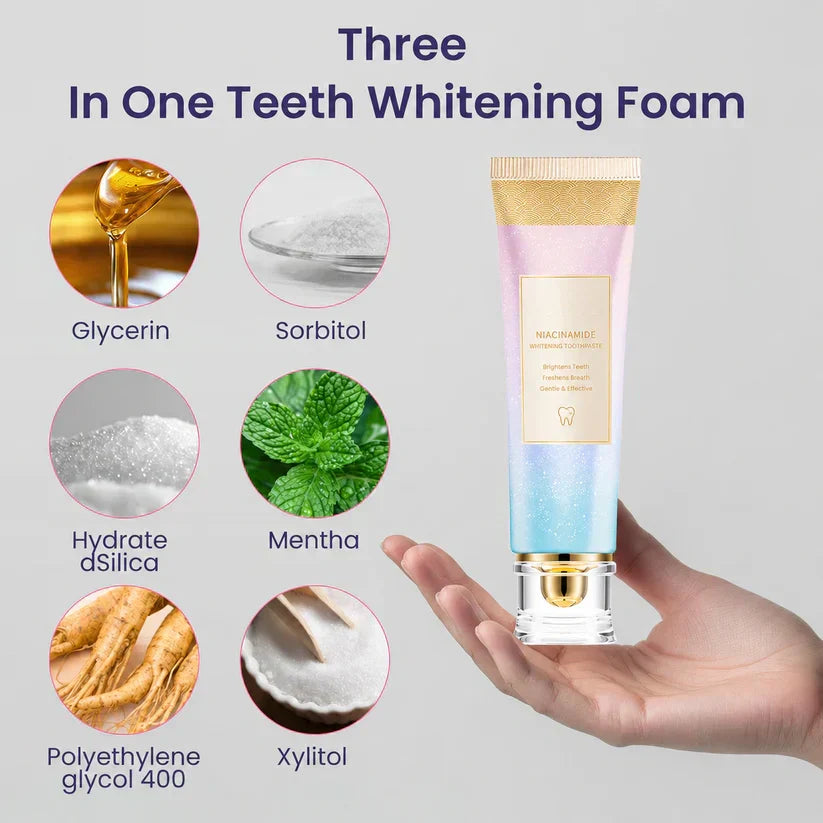 🦷Triple Fluoride-Free Whitening Niacinamide Toothpaste