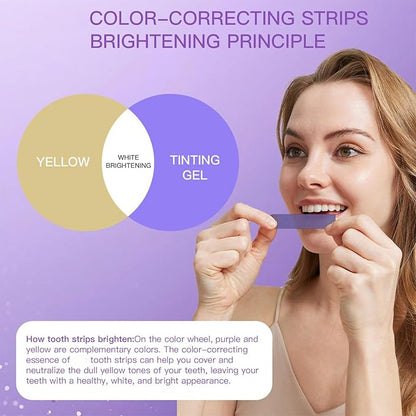 🦷Purple Instant Teeth Whitening Strips| Professional Whitening at Home