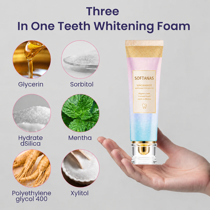 SOFTANAS Triple Fluoride-Free Whitening Niacinamide Toothpaste