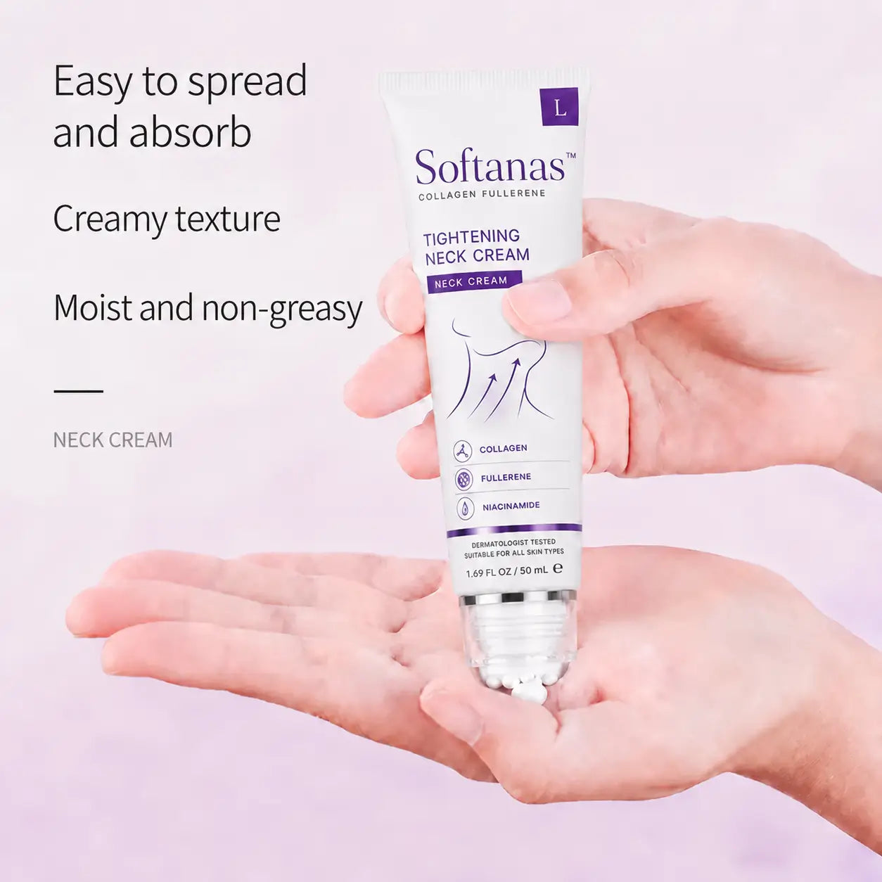 Softanas™ Instant Neck Lift Cream — 🧴 Infused with Retinol & Hyaluronic Acid | Firms the Neck, Reduces Wrinkles & Double Chin