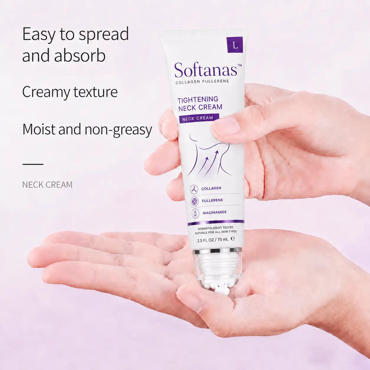 ✨ Softanas™ Instant Neck Lift Cream — 🧴 Infused with Retinol & Hyaluronic Acid | Firms the Neck, Reduces Wrinkles & Double Chin