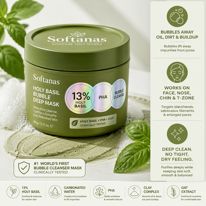 Softanas™ - Holy Basil Bubble Deep Mask